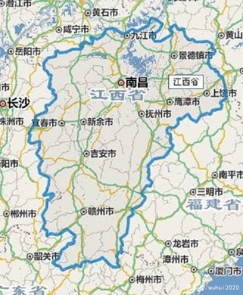 江西省旅游地图（江西省旅游地图景点地图）